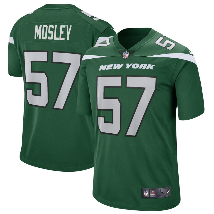 Nike Jets 57 C.J. Mosley Green New 2019 Vapor Untouchable Limited Jersey