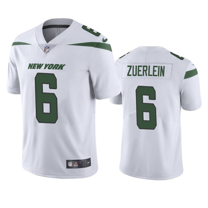 Nike Jets 6 Greg Zuerlein White Vapor Untouchable Limited Jersey