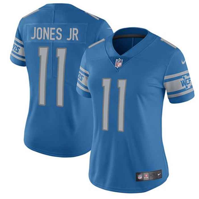  Lions 11 Marvin Jones Jr Blue Women Vapor Untouchable Limited Jersey