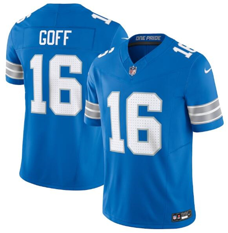 Nike Lions 16 Jared Goff Black Vapor F.U.S.E. Limited Jersey