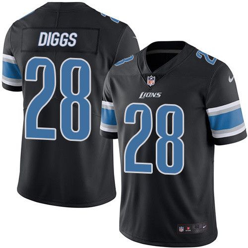  Lions 28 Digg Quandre Black Vapor Untouchable Player Limited Jersey