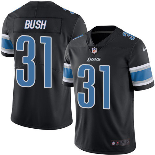  Lions 31 Hayden DJ Black Vapor Untouchable Player Limited Jersey