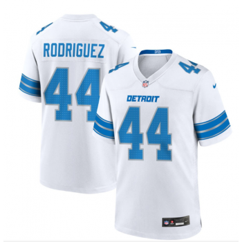 Nike Lions 44 Malcolm Rodriguez White 2024 New Vapor Limited Jersey