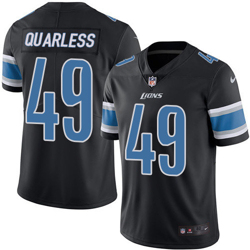  Lions 49 Tonyan Robert Black Vapor Untouchable Player Limited Jersey