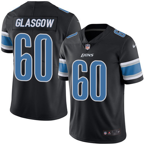  Lions 60 Glasgow Graham Black Vapor Untouchable Player Limited Jersey