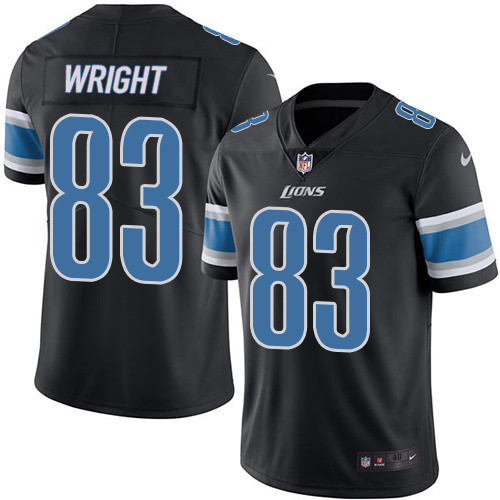  Lions 83 Ford Dontez Black Vapor Untouchable Player Limited Jersey