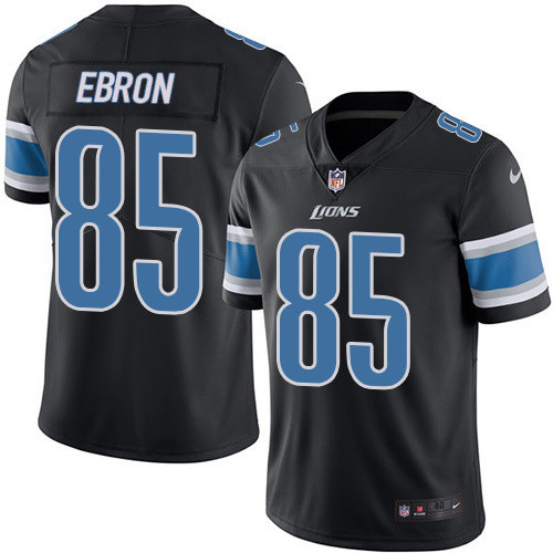  Lions 85 Ebron Eric Black Vapor Untouchable Player Limited Jersey