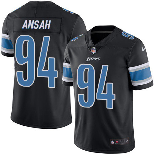  Lions 94 Ansah Ezekiel Black Vapor Untouchable Player Limited Jersey