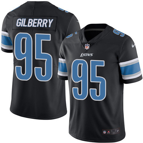  Lions 95 Bryant Armonty Black Vapor Untouchable Player Limited Jersey