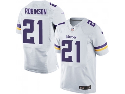  Minnesota Vikings 21 Josh Robinson White Stitched NFL Elite Jersey