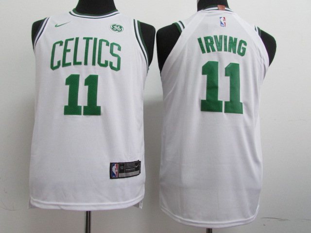  NBA Boston Celtics #11 kyrie irving Youth Jersey 2017 18 New Season White Jersey