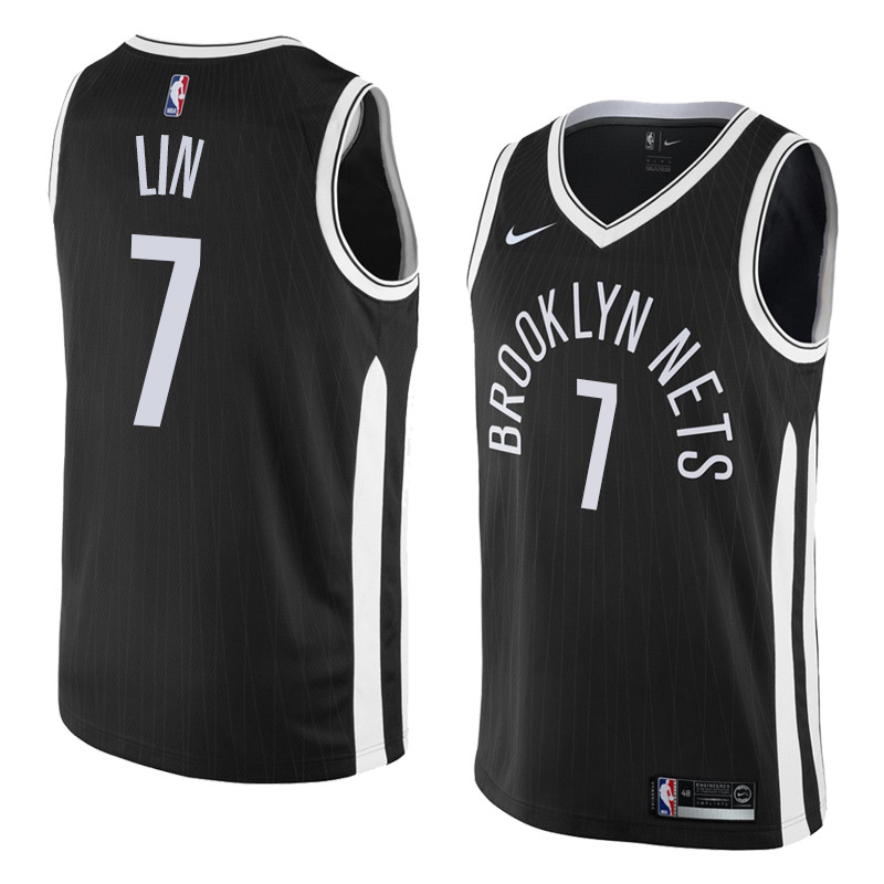  NBA Brooklyn Nets #7 Jeremy Lin Jersey 2017 18 New Season City Edition Jerseys