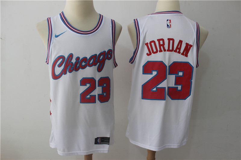  NBA Chicago Bulls #23 Michael Jordan Jersey 2017 18 New Season City Edition Jersey