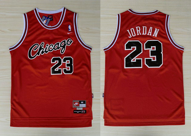  NBA Chicago Bulls 23 Michael Jordan Hardwood Classics New Revolution 30 Swingman Red Jersey