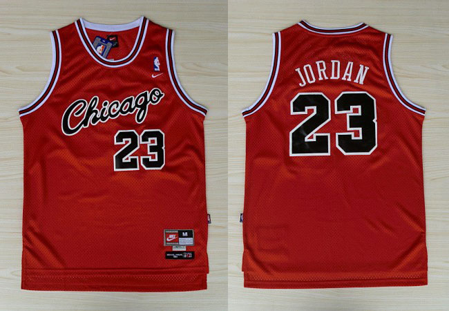  NBA Chicago Bulls 23 Michael Jordan Hardwood Classics New Revolution 30 Swingman Red Jerseys