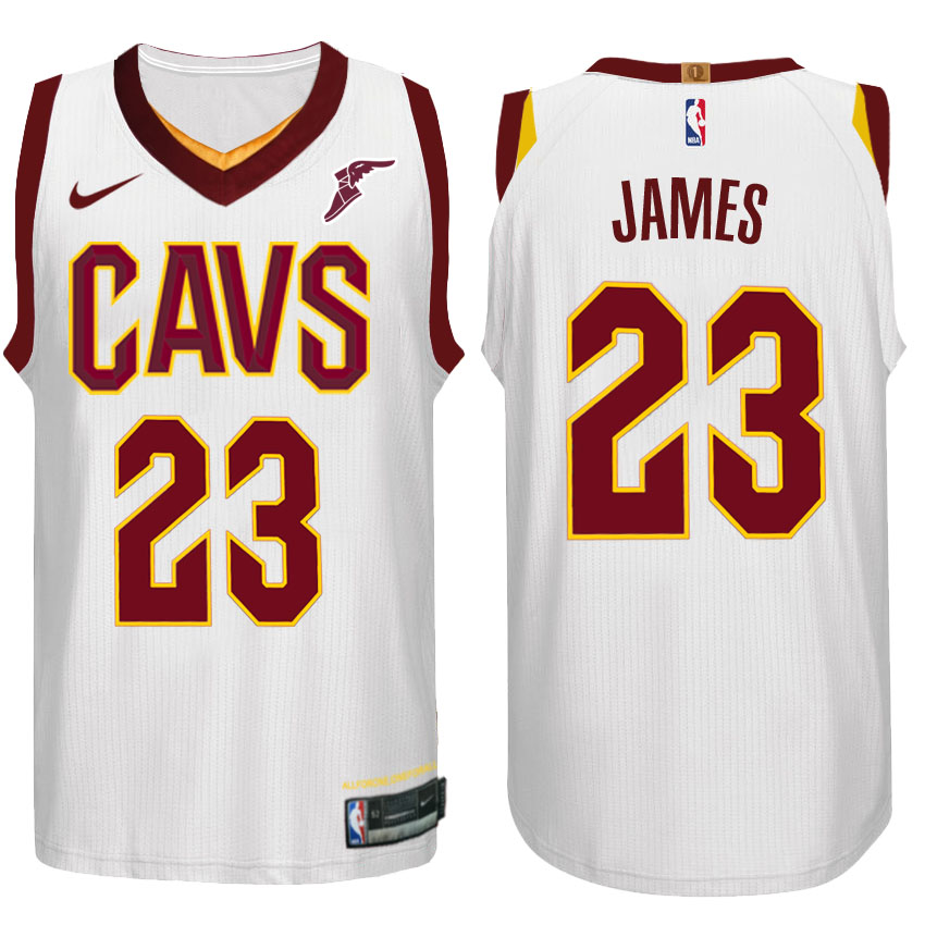  NBA Cleveland Cavaliers  #23 LeBron James Jersey 2017 18 New Season White Jersey