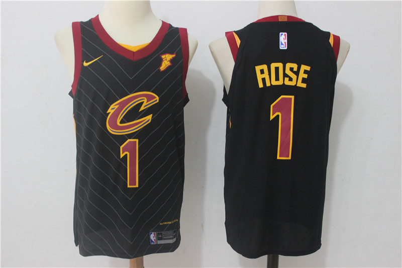  NBA Cleveland Cavaliers #1 Derrick Rose Jersey 2017 18 New Season Black Jersey