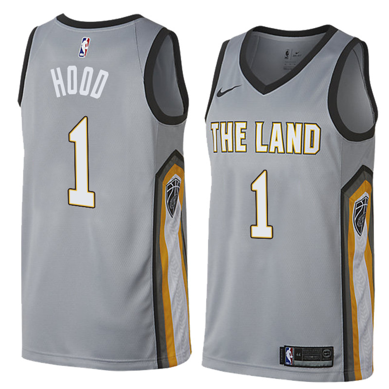  NBA Cleveland Cavaliers #1 Rodney Hood Jersey 2017 18 New Season City Edition Grey Jersey