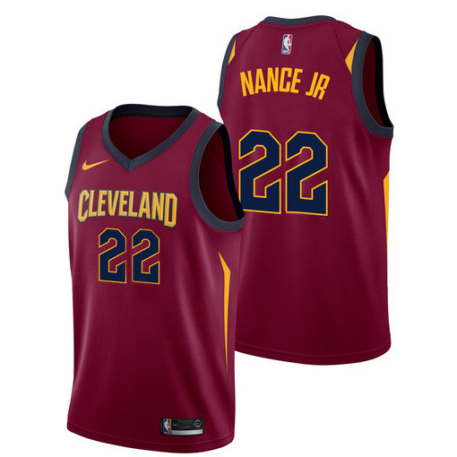  NBA Cleveland Cavaliers #22 Larry Nance Jr. Jersey 2017 18 New Season Wine Red Jersey