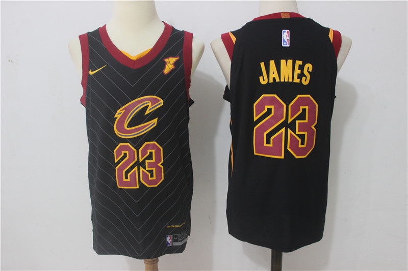  NBA Cleveland Cavaliers #23 LeBron James Jersey 2017 18 New Season Black Jersey