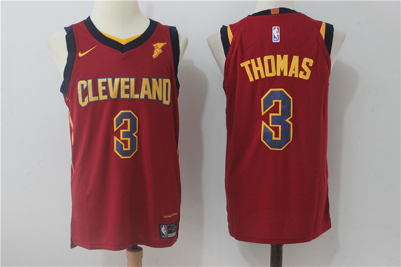  NBA Cleveland Cavaliers #3 Isaiah Thomas Jersey 2017 18 New Season Wine Red Jersey