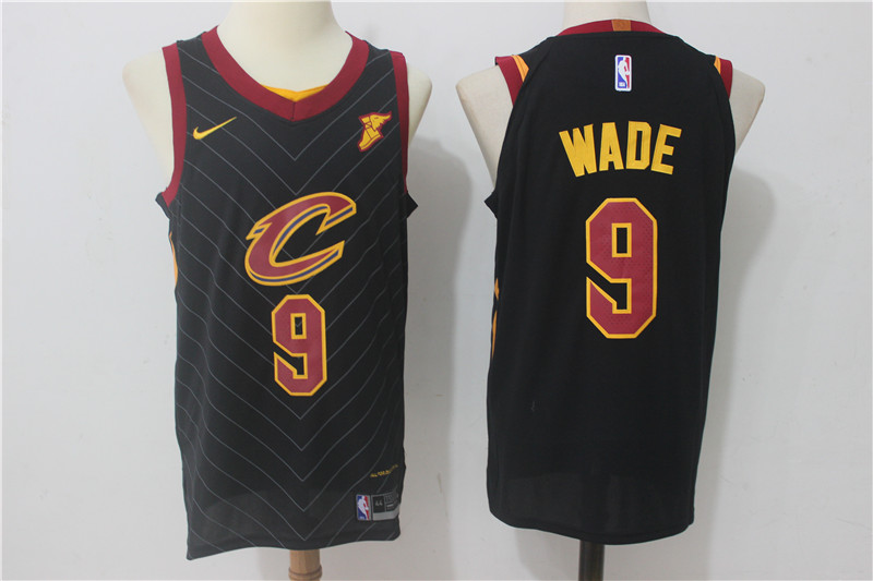  NBA Cleveland Cavaliers #9 Dwyane Wade Jersey 2017 18 New Season Black Jersey