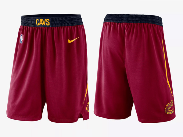  NBA Cleveland Cavaliers 2017 18 New Season Red Short