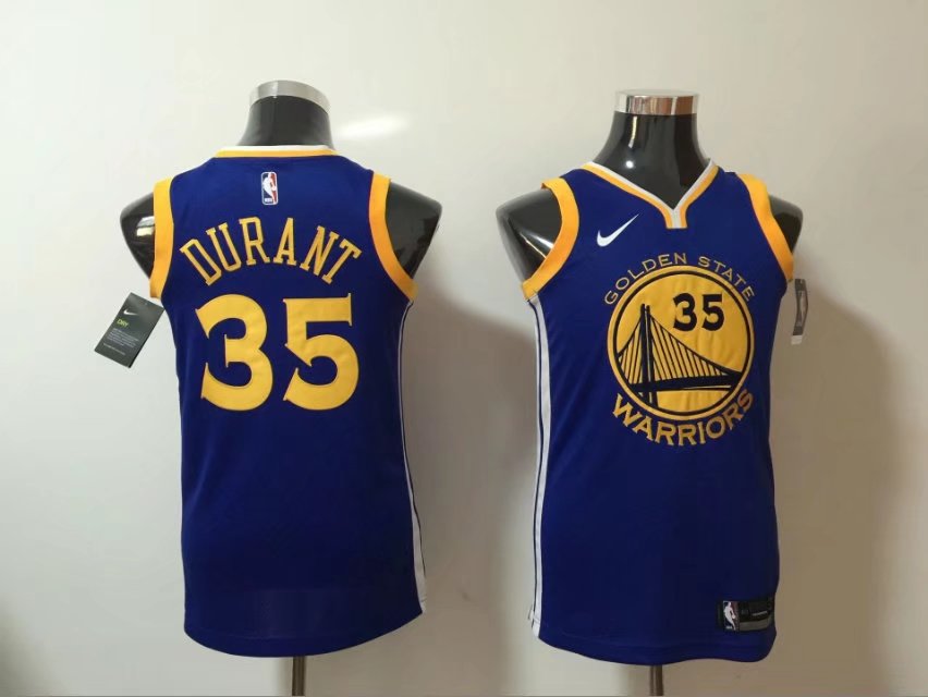  NBA Golden State Warriors #35 Kevin Durant Women Dress 2017 18 New Season Blue women dress