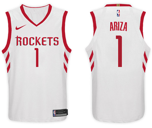  NBA Houston Rockets #1 Trevor Ariza Jersey 2017 18 New Season White Jersey