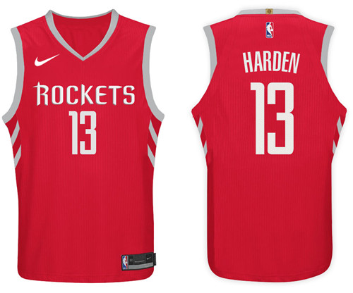  NBA Houston Rockets #13 James Harden Jersey 2017 18 New Season Red Jersey