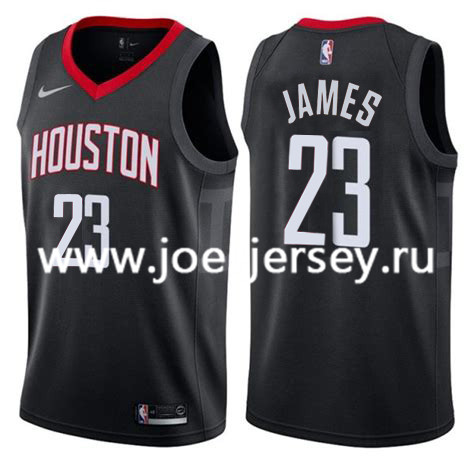  NBA Houston Rockets #23 LeBron James Black Jersey