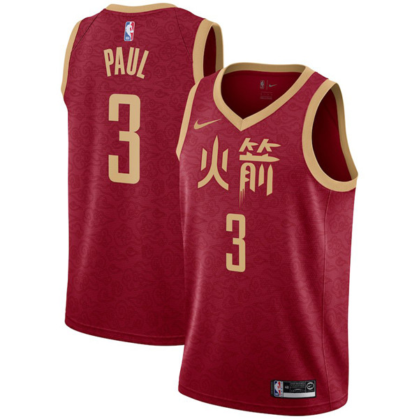  NBA Houston Rockets #3 Chris Paul Jersey 2018 19 New Season City Edition Jersey