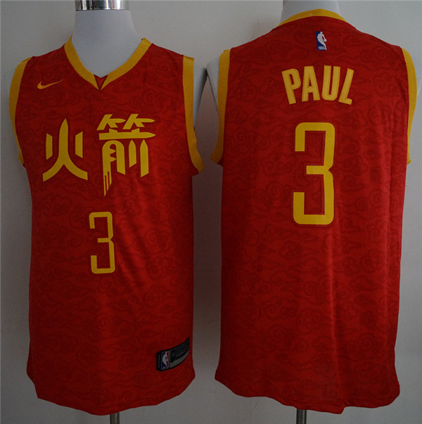  NBA Houston Rockets #3 Chris Paul Jersey 2018 19 New Season City Edition Jerseys