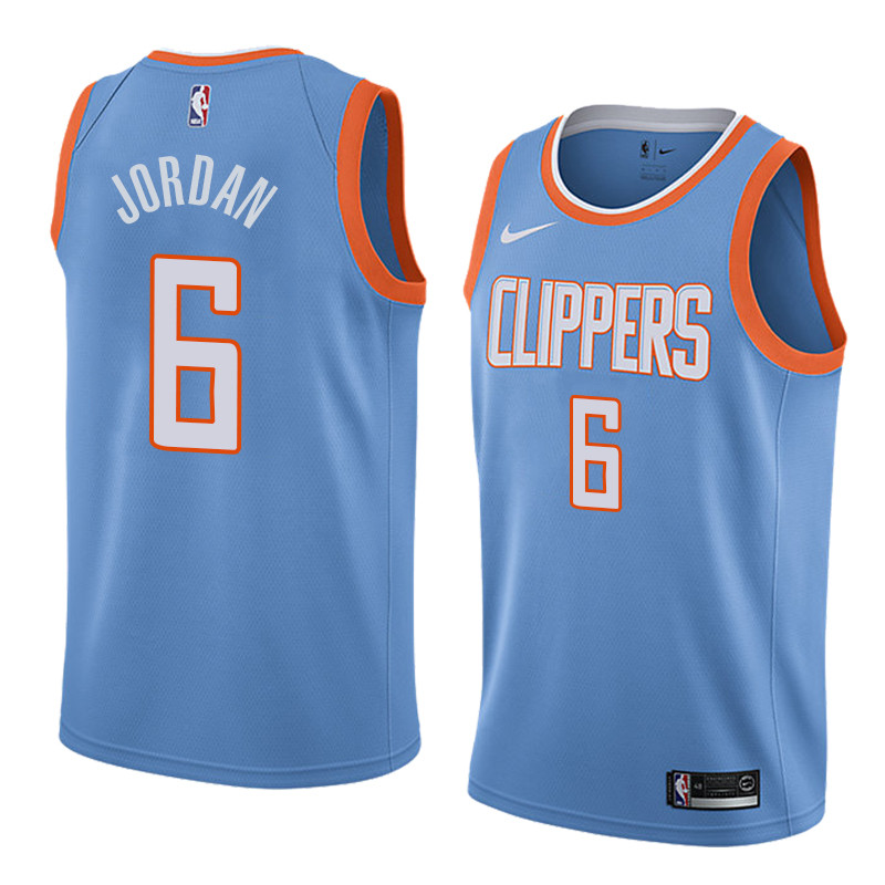  NBA Los Angeles Clippers #6 DeAndre Jordan Jersey 2017 18 New Season City Edition Jersey