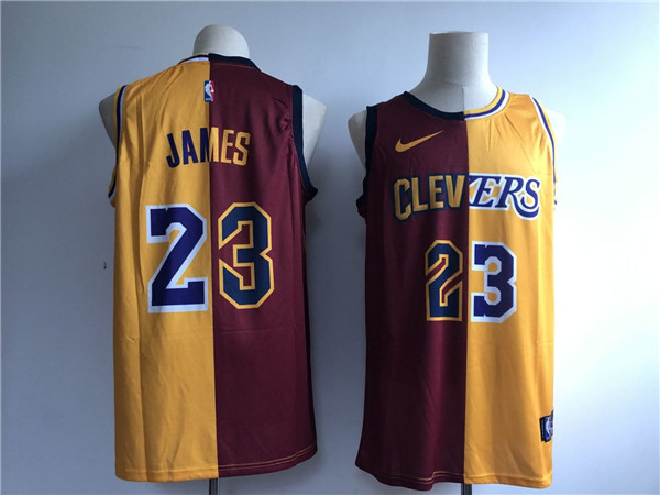  NBA Los Angeles Lakers and Cleveland Cavaliers #23 Lebron James  Jersey