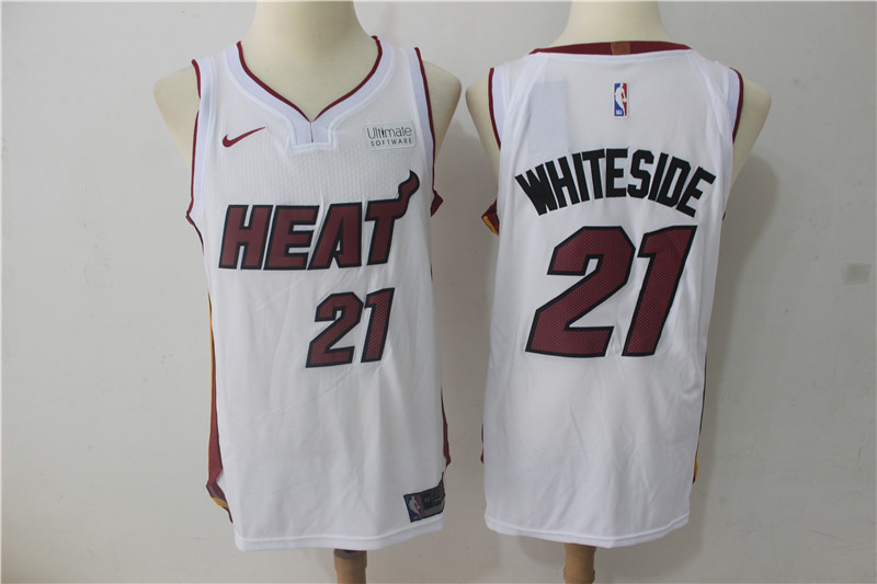  NBA Miami Heat #21 Goran Dragic Jersey 2017 18 New Season White Jersey