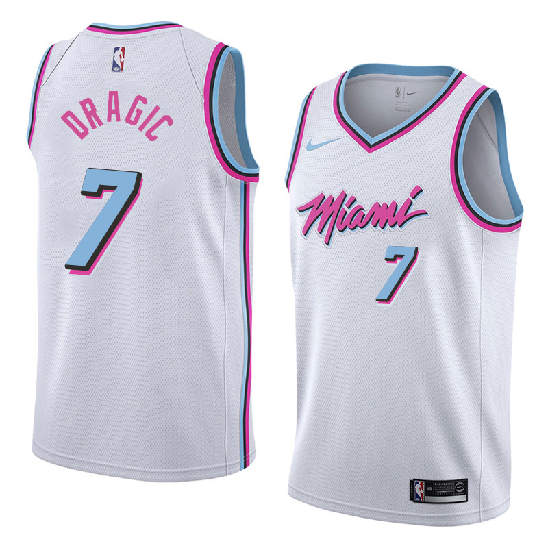  NBA Miami Heat #7 Goran Dragic Jersey 2017 18 New Season City Edition Jersey