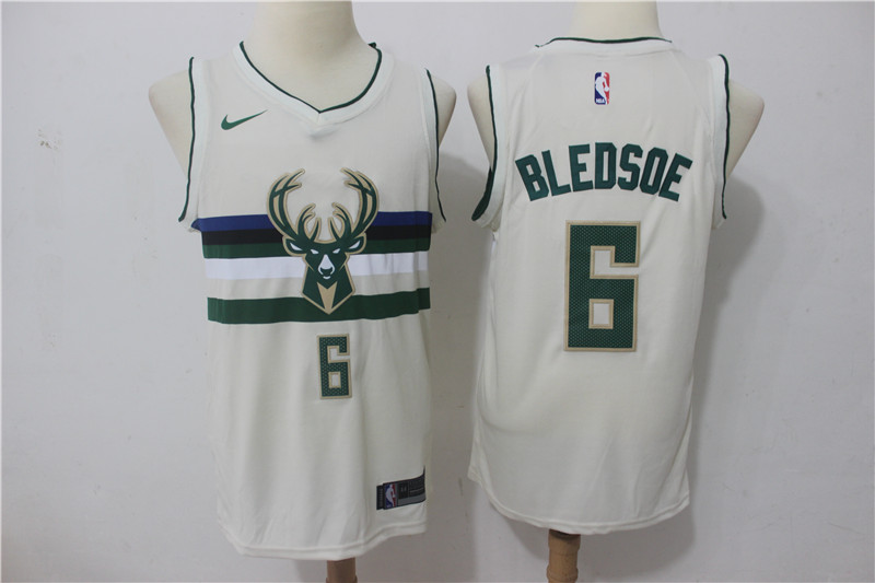  NBA Milwaukee Bucks #6 Eric Bledsoe Jersey 2017 18 New Season City Edition Jersey