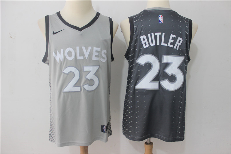  NBA Minnesota Timberwolves #23 Jimmy Butler Jersey 2017 18 New Season City Edition Jersey