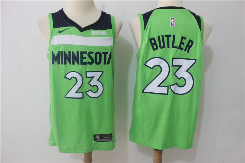  NBA Minnesota Timberwolves #23 Jimmy Butler Jersey 2017 18 New Season Green Jersey
