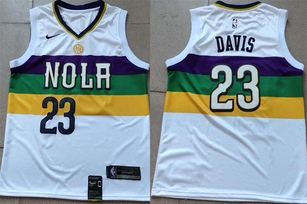  NBA New Orleans Pelicans #23 Anthony Davis Jersey 2018 19 New Season City Edition Jerseys