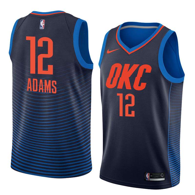  NBA Oklahoma City Thunder #12 Steven Adams Jersey 2017 18 New Season Purple Jersey