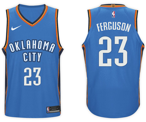  NBA Oklahoma City Thunder #23 Terrance Ferguson Jersey 2017 18 New Season Blue Jersey