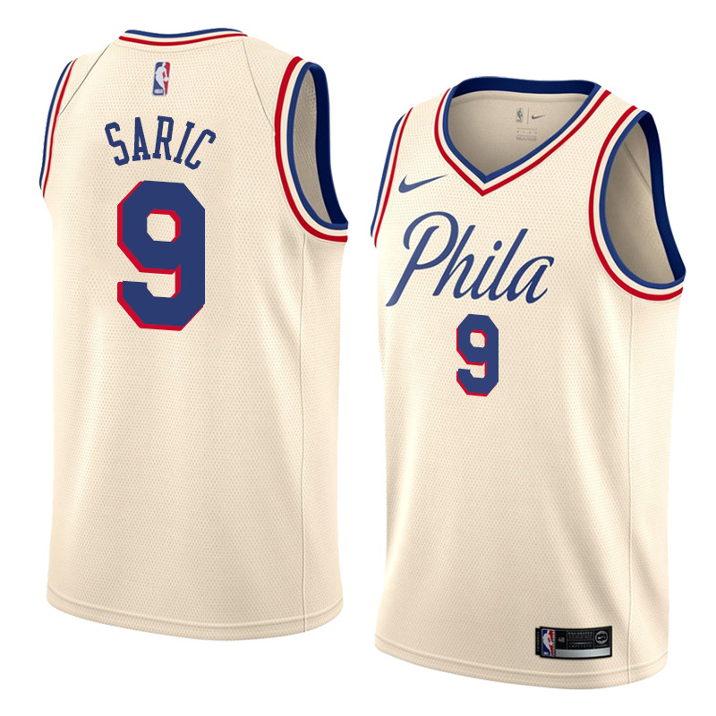  NBA Philadelphia 76ers #9 Dario Saric Jersey 2017 18 New Season City Edition Jersey