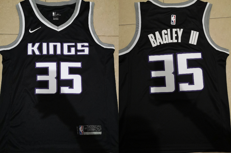  NBA Sacramento Kings #35 Marvin Bagley III Jersey 2017 18 New Season Black Jersey