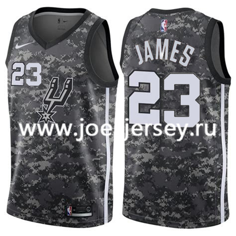  NBA San Antonio Spurs #23 LeBron James Jersey City Edition Jersey