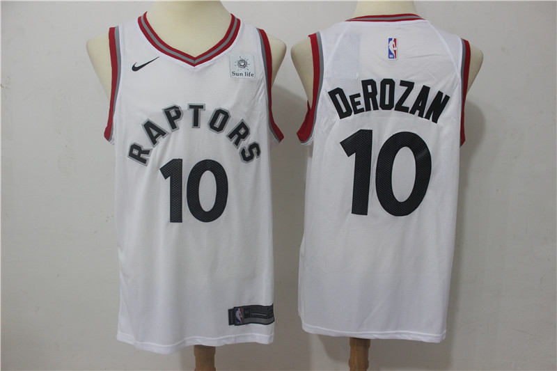  NBA Toronto Raptors #10 DeMar DeRozan Jersey 2017 18 New Season White Jersey