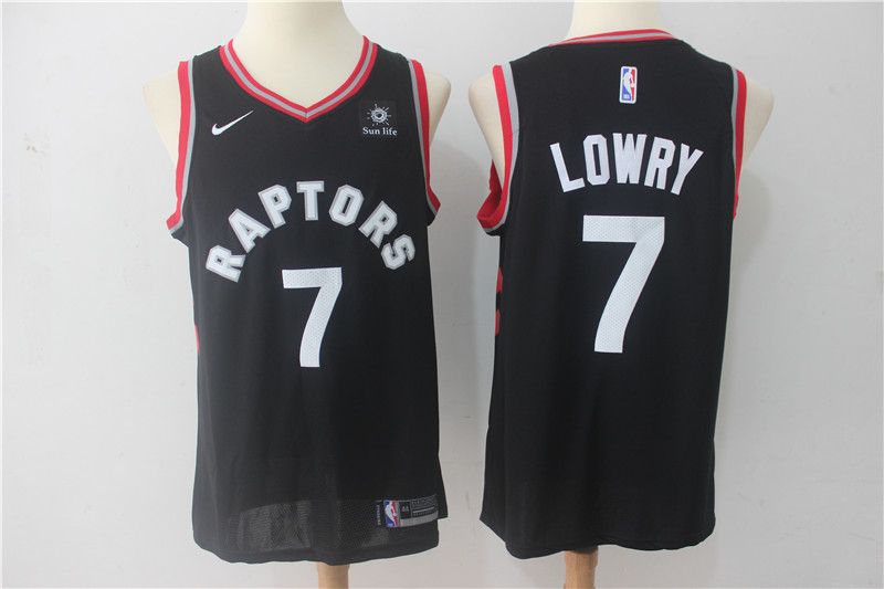  NBA Toronto Raptors #7 Kyle Lowry Jersey 2017 18 New Season Black Jersey