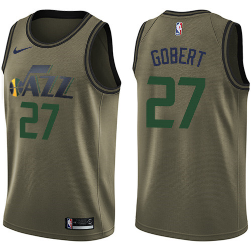  NBA Utah Jazz #27 Rudy Gobert Jersey 2017 18 New Season Green Jersey