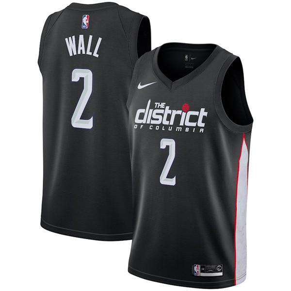  NBA Washington Wizards #2 John Wall Jersey 2018 19 New Season City Edition Jersey